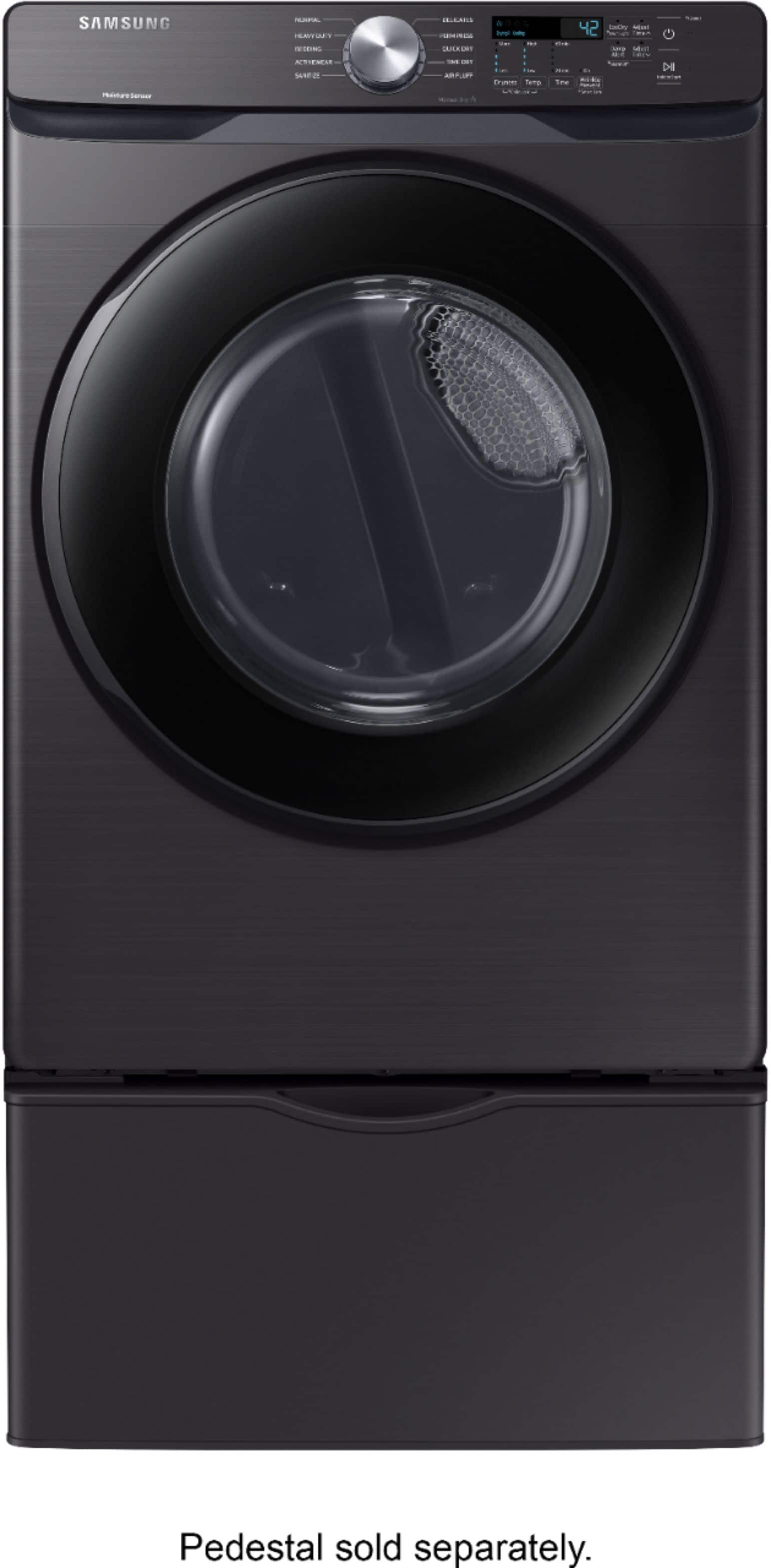 Alt View 16. Samsung - 7.5 Cu. Ft. Stackable Gas Dryer with Sensor Dry - Black Stainless Steel.