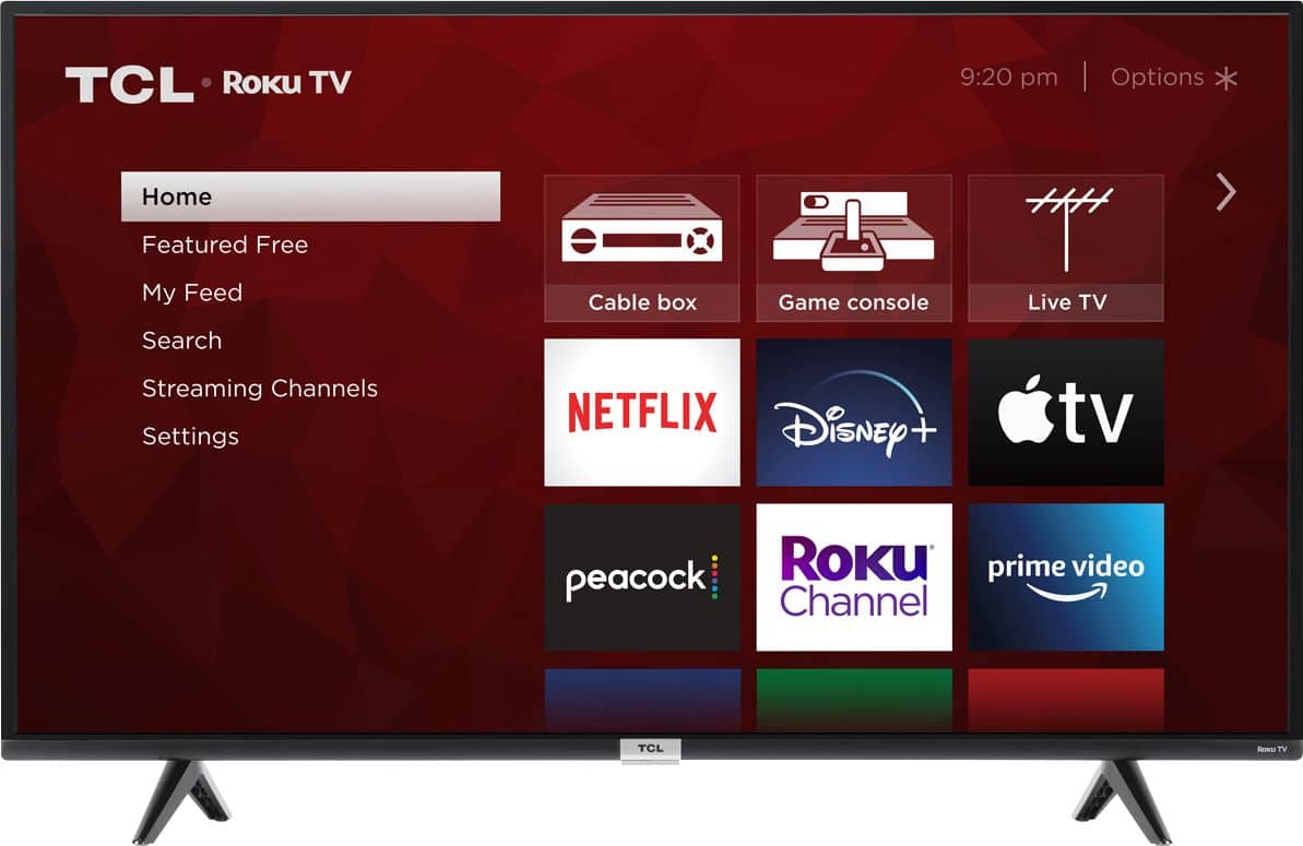 TCL - 43” Class 4 Series 4K UHD Smart Roku TV