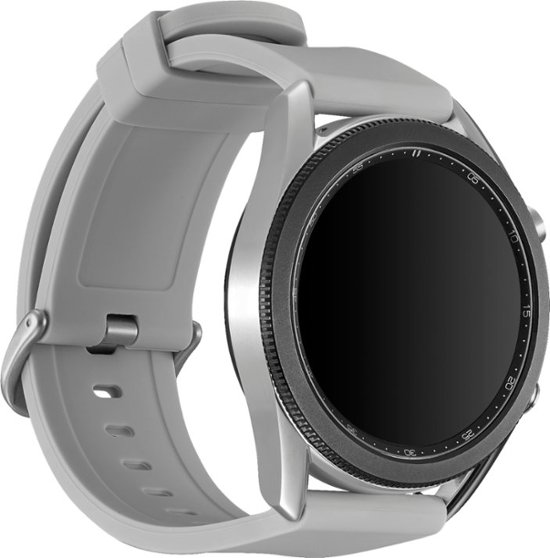Angle Zoom. Modal™ - Silicone Watch Band for Galaxy Watch3 (45mm) - Stone.
