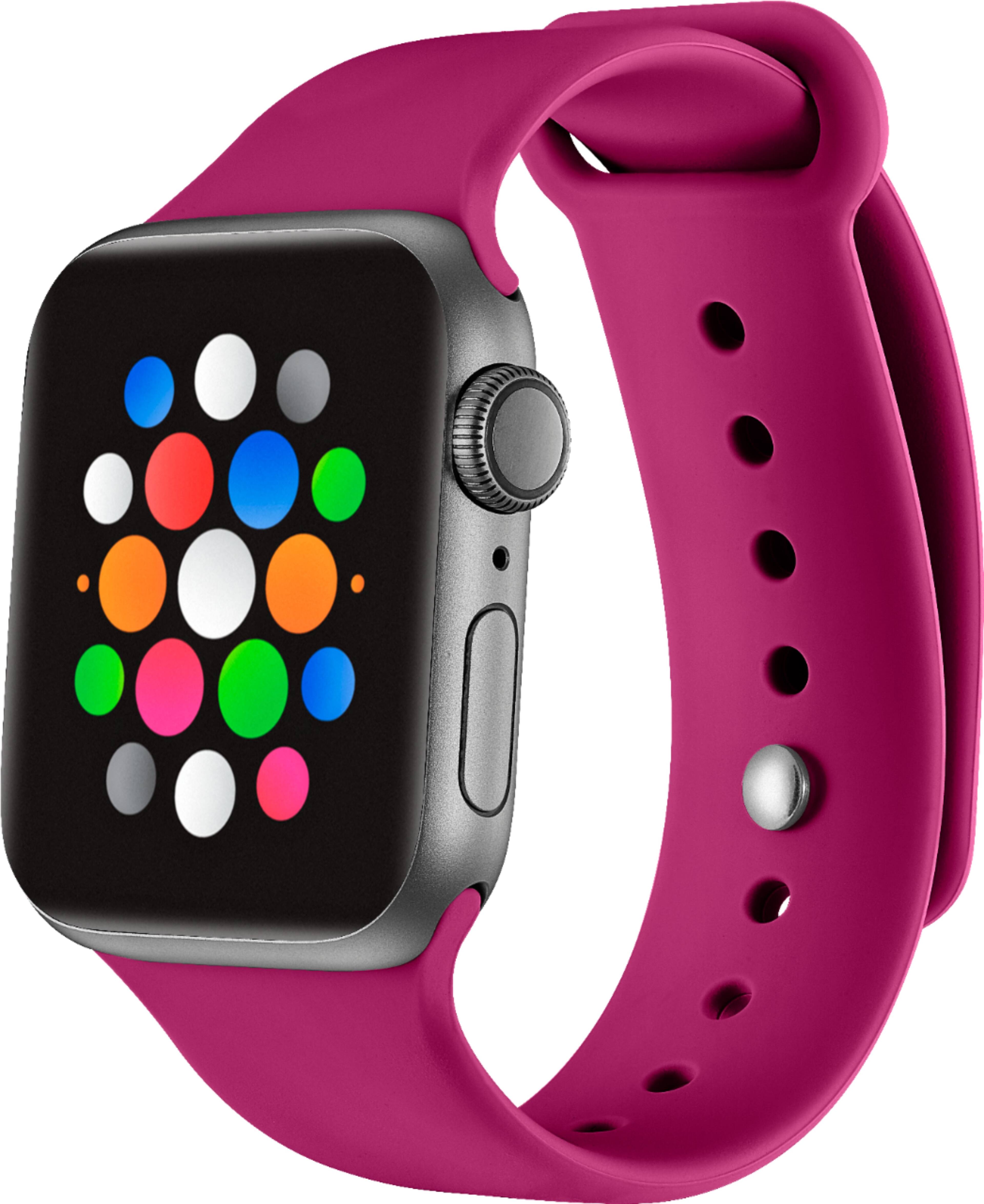 Alt View 13. Modal™ - Silicone Band for Apple Watch 38mm, 40mm, 41mm and Apple Watch Series 8 41mm - Pink.