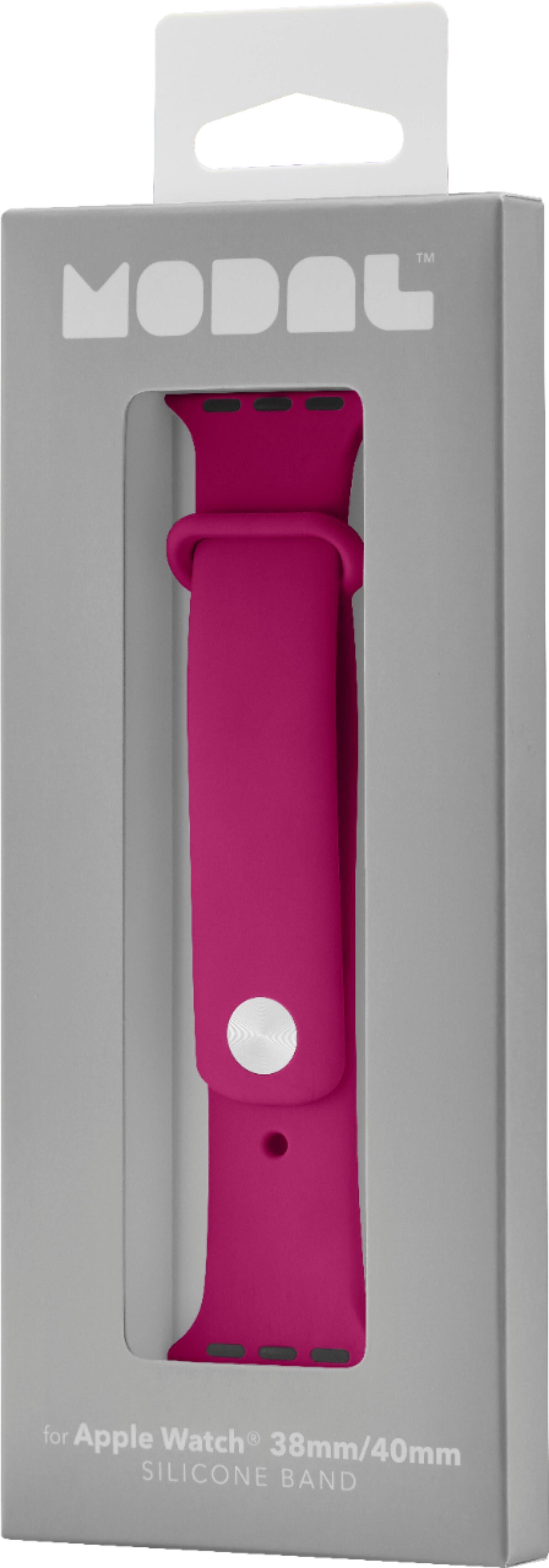 Alt View 16. Modal™ - Silicone Band for Apple Watch 38mm, 40mm, 41mm and Apple Watch Series 8 41mm - Pink.