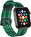 Angle. Modal™ - Woven Nylon Watch Band for Apple Watch 38mm, 40mm, 41mm and Apple Watch Series 8 41mm - Green Plaid.