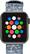 Alt View 14. Modal™ - Woven Nylon Watch Band for Apple Watch 38mm, 40mm, 41mm and Apple Watch Series 8 41mm - Gray/Snowflakes.