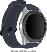 Modal™ - Silicone Watch Band for Galaxy Watch3 (45mm) and Galaxy Watch (46mm) - Navy - Angle_Zoom