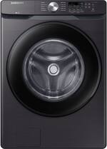 Samsung - 4.5 cu. ft. 10-Cycle Front Load Washer with Vibration Reduction Technology+ - Fingerprint Resistant Black Stainless Steel - Front_Standard