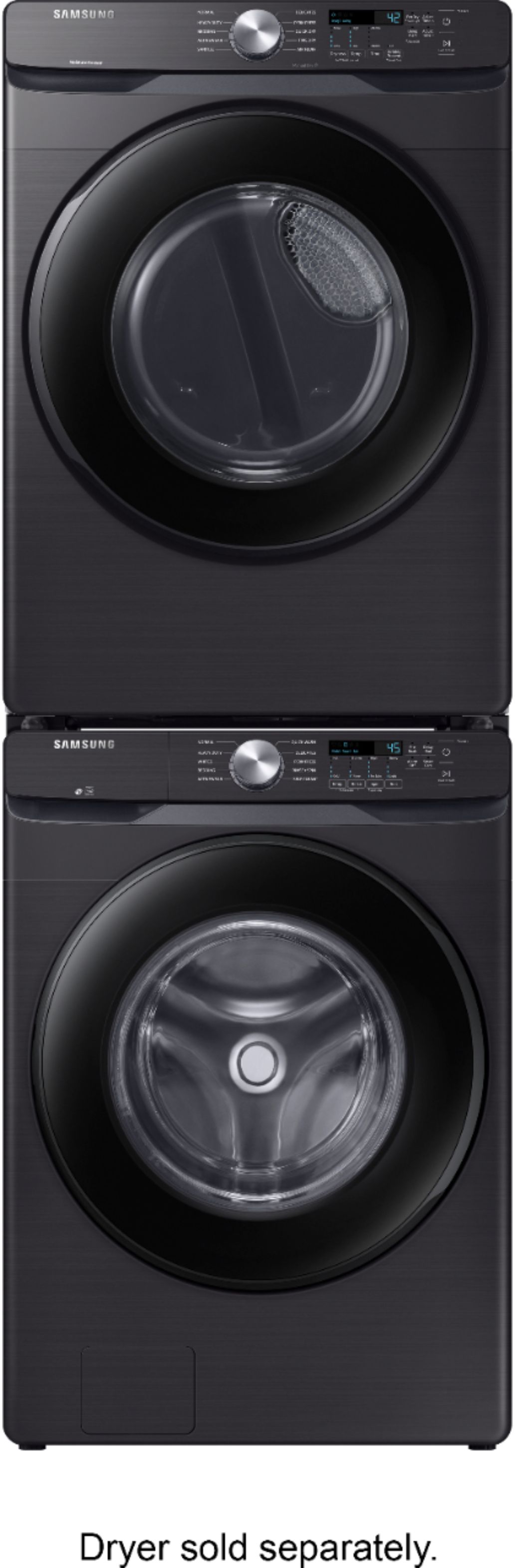 4.5 cu. ft. Front Load Washer with Vibration Reduction Technology+ in  Brushed Black Washers - WF45T6000AV/A5