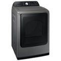 Alt View Zoom 11. Samsung - 7.4 Cu. Ft. Electric Dryer with 10 Cycles and Sensor Dry - Platinum.