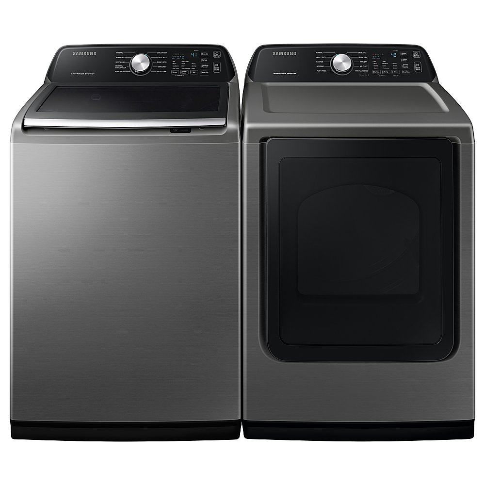 Zoom in on Alt View Zoom 15. Samsung - 7.4 Cu. Ft. Gas Dryer with Sensor Dry - Platinum.