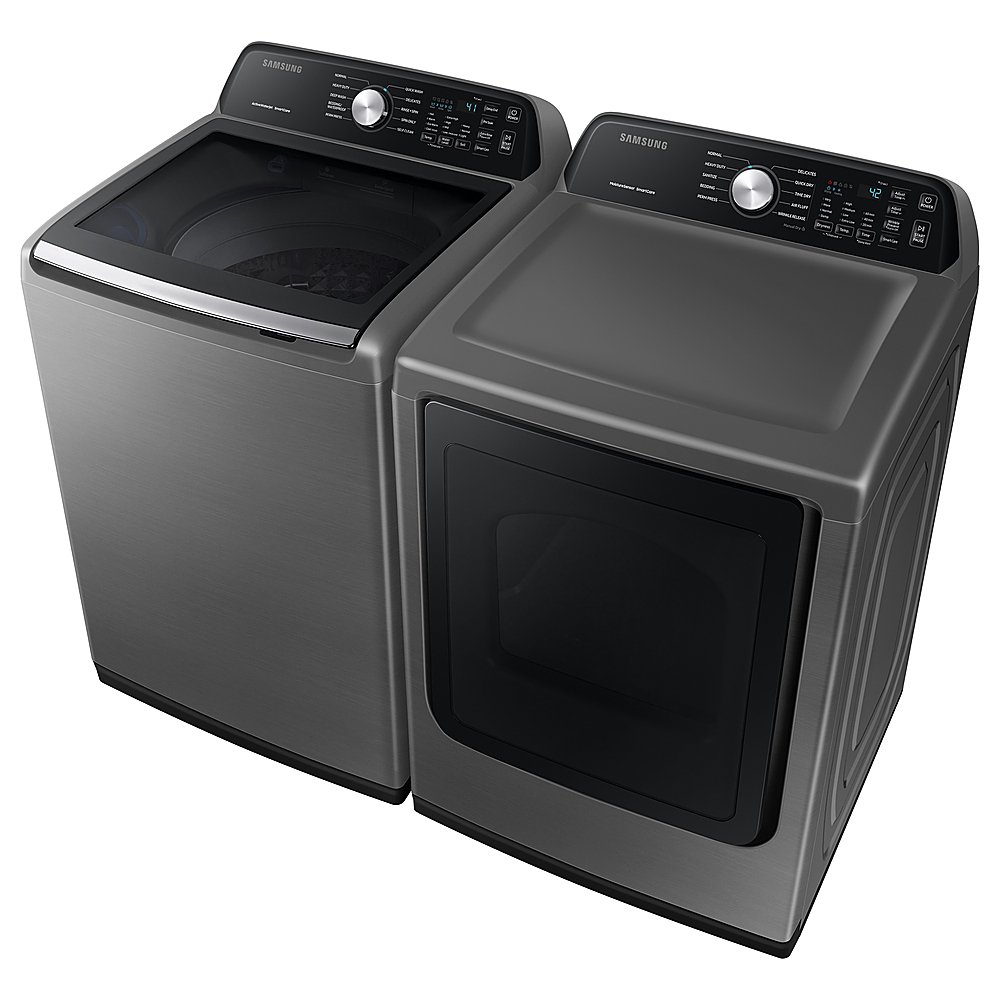 Zoom in on Alt View Zoom 17. Samsung - 7.4 Cu. Ft. Gas Dryer with Sensor Dry - Platinum.