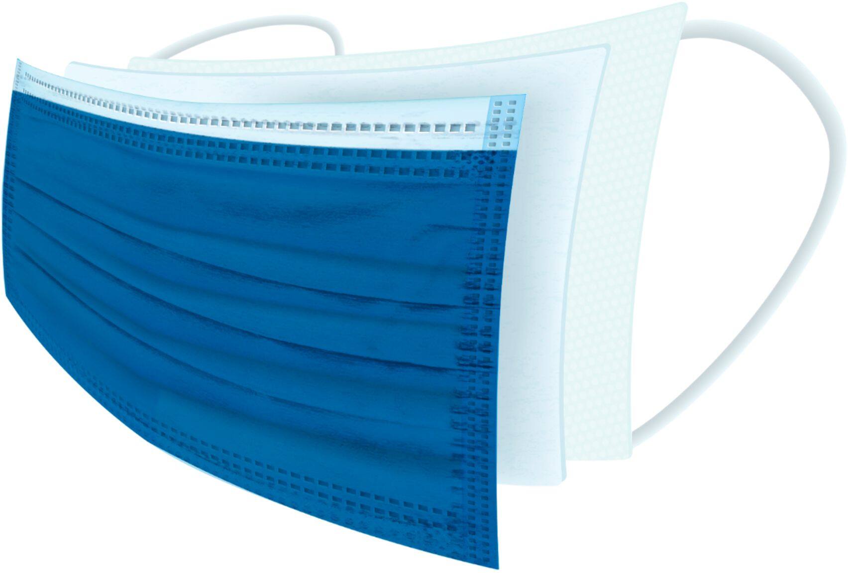 Alt View 11. FLTR - Kid's General Use Face Masks 10-Pack - Blue.