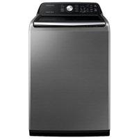 Samsung - 4.5 Cu. Ft. High Efficiency Top Load Washer with Active WaterJet - Platinum - Front_Zoom