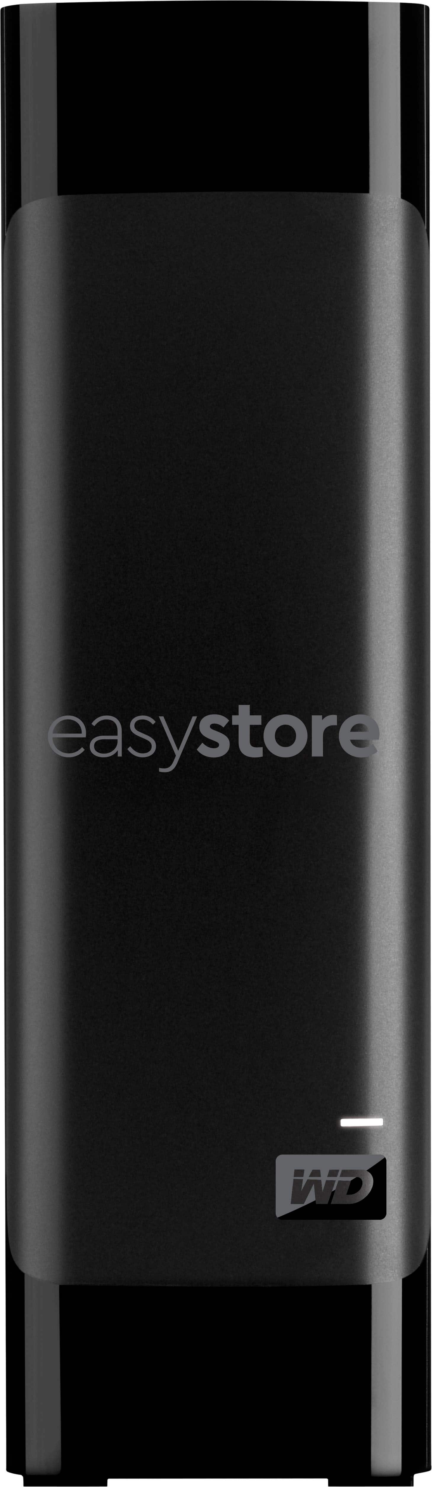 Front. WD - easystore 18TB External USB 3.0 Hard Drive - Black.