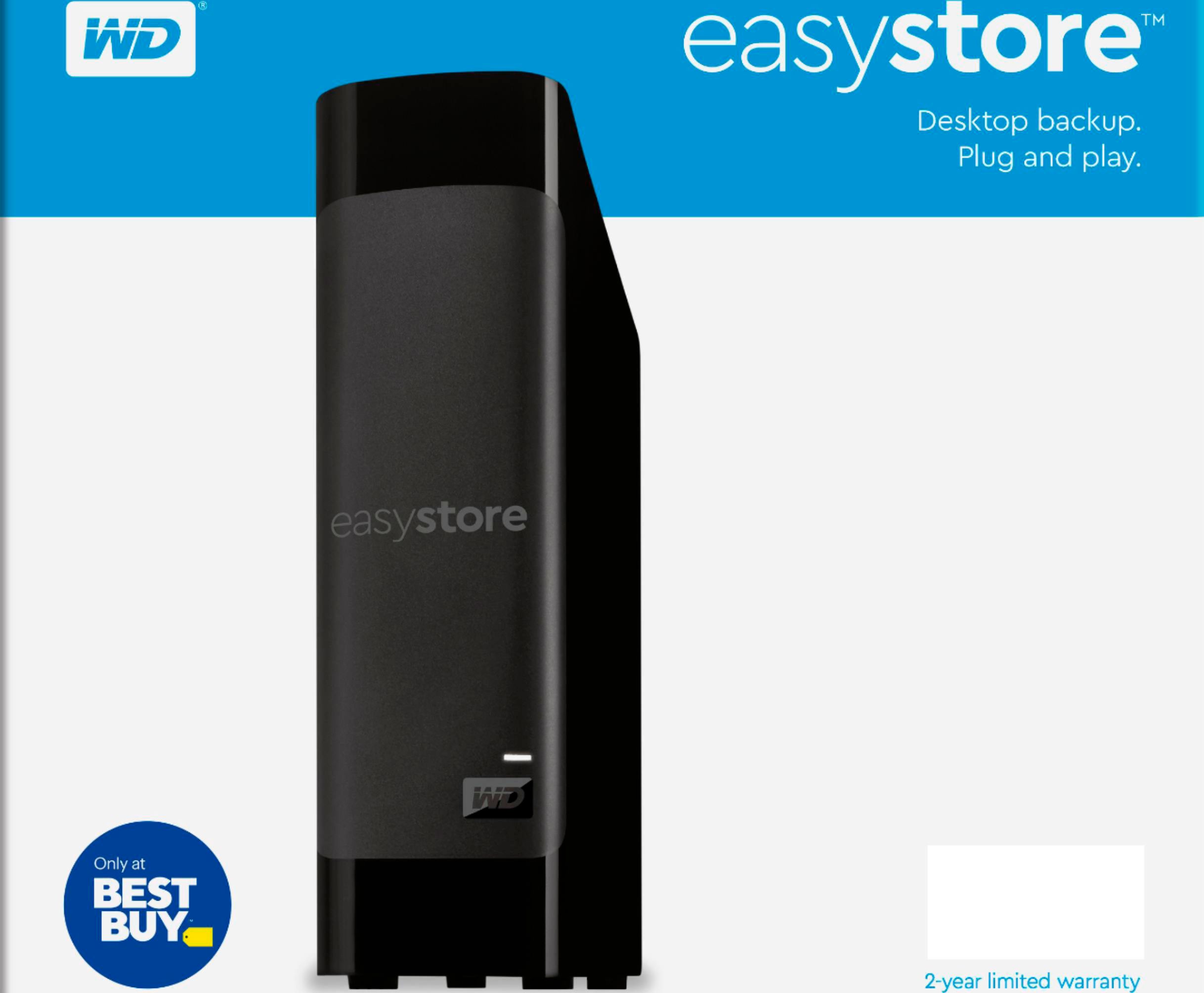 Zoom in on Alt View Zoom 12. WD - easystore 16TB External USB 3.0 Hard Drive - Black.