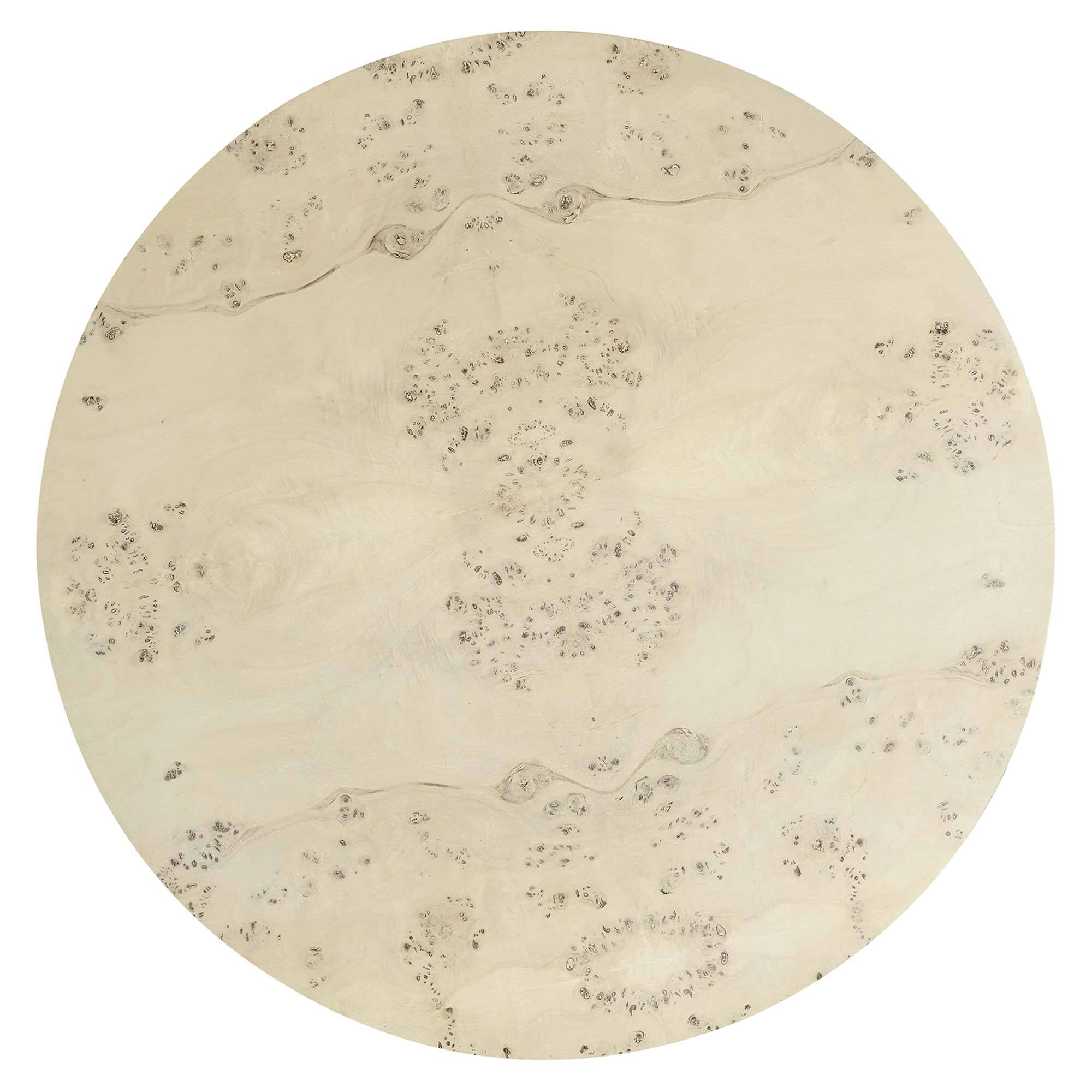 Alt View 4. Modway - Cosmos 35" Round Burl Wood Coffee Table by Modway - Bleached Burl.
