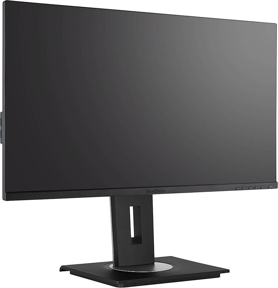 Angle View: ViewSonic - 24" IPS LED FHD Monitor (DisplayPort, HDMI, USB) - Black