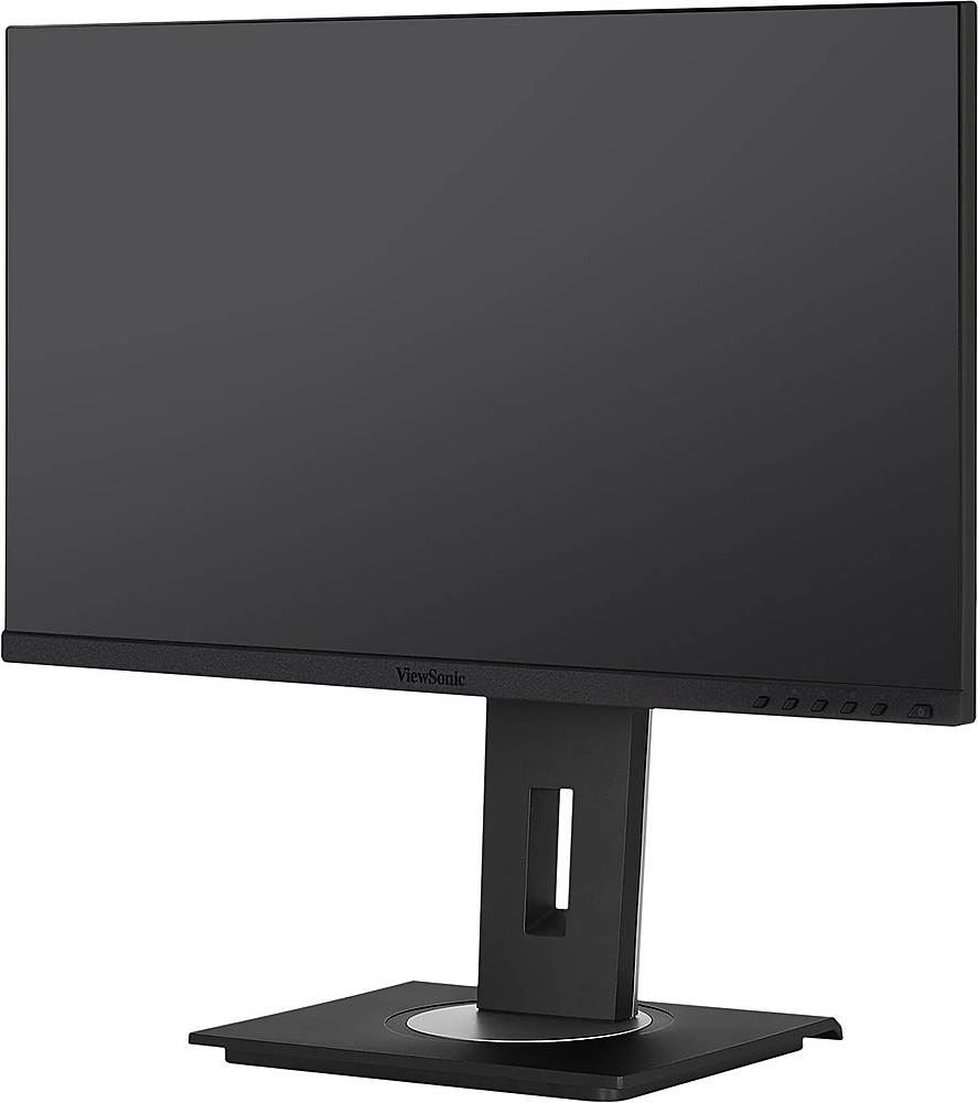 Left View: ViewSonic - 24" IPS LED FHD Monitor (DisplayPort, HDMI, USB) - Black