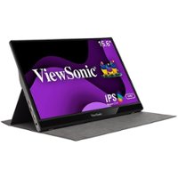 ViewSonic - VG1655 15.6 LCD FHD Monitor (DisplayPort USB, HDMI) - Black - Front_Zoom