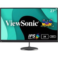 ViewSonic VX2785-2K-MHDU 27 Inch 1440p Frameless IPS Monitor with USB 3.2 Type C HDMI DisplayPort Inputs and FreeSync - Black - Front_Zoom