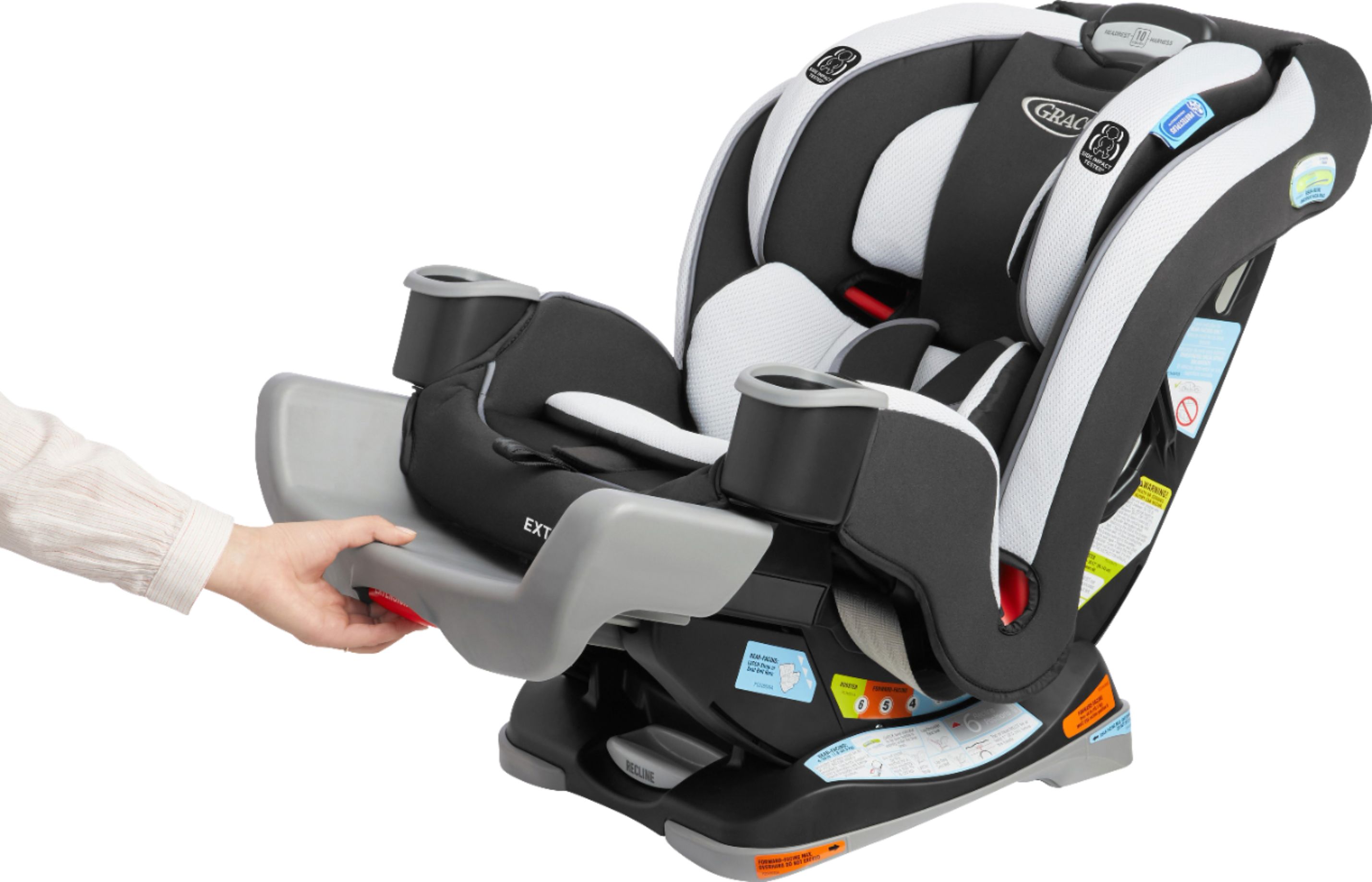 Angle View: Graco - Extend2Fit® 3-in-1 Car Seat - Stocklyn