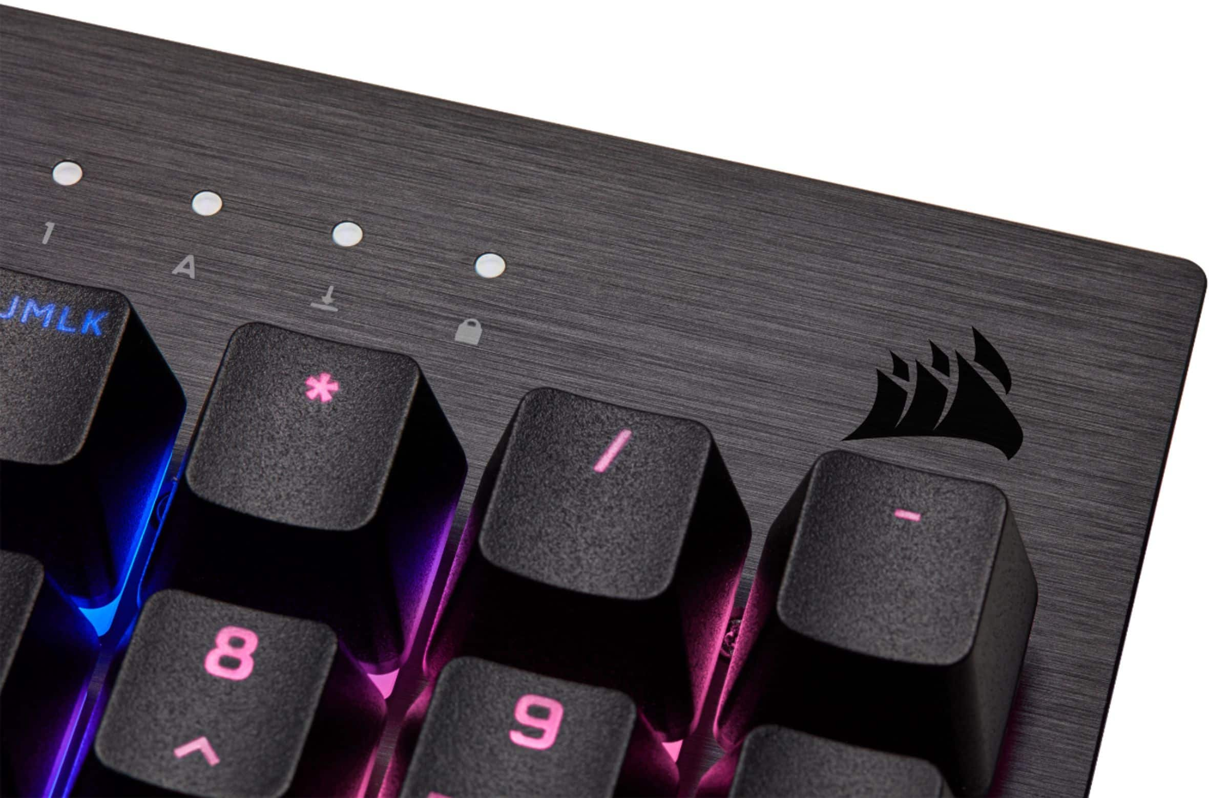 CORSAIR K60 RGB Pro SE Full-size Wired Mechanical Cherry Viola Linear  Gaming Keyboard with PBT Double-Shot Keycaps Black CH-910D119-NA - Best Buy