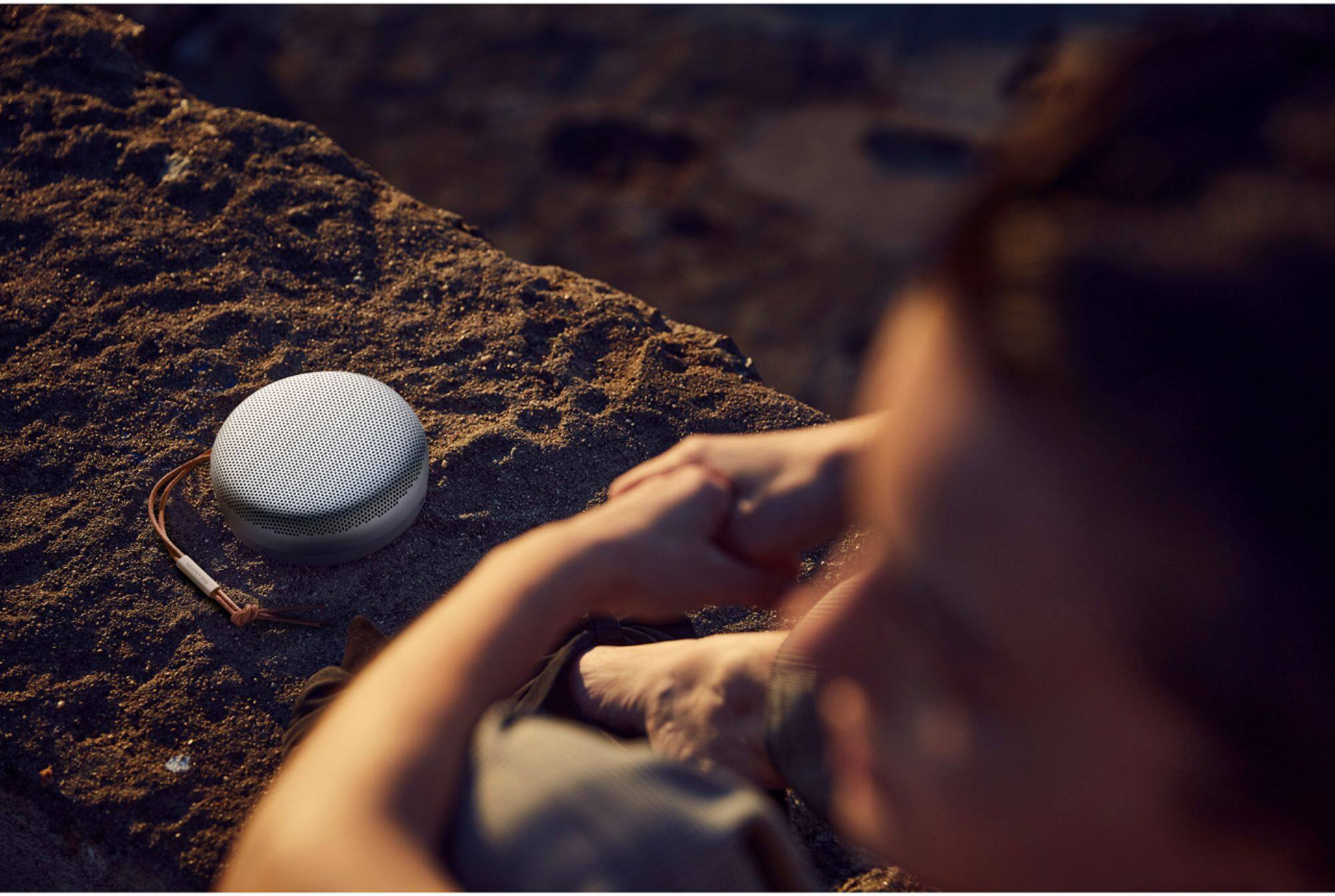 Alt View 12. Bang & Olufsen - Beosound A1 2nd Gen Portable Bluetooth Speaker with Voice Assist & Alexa Integration - Grey Mist.