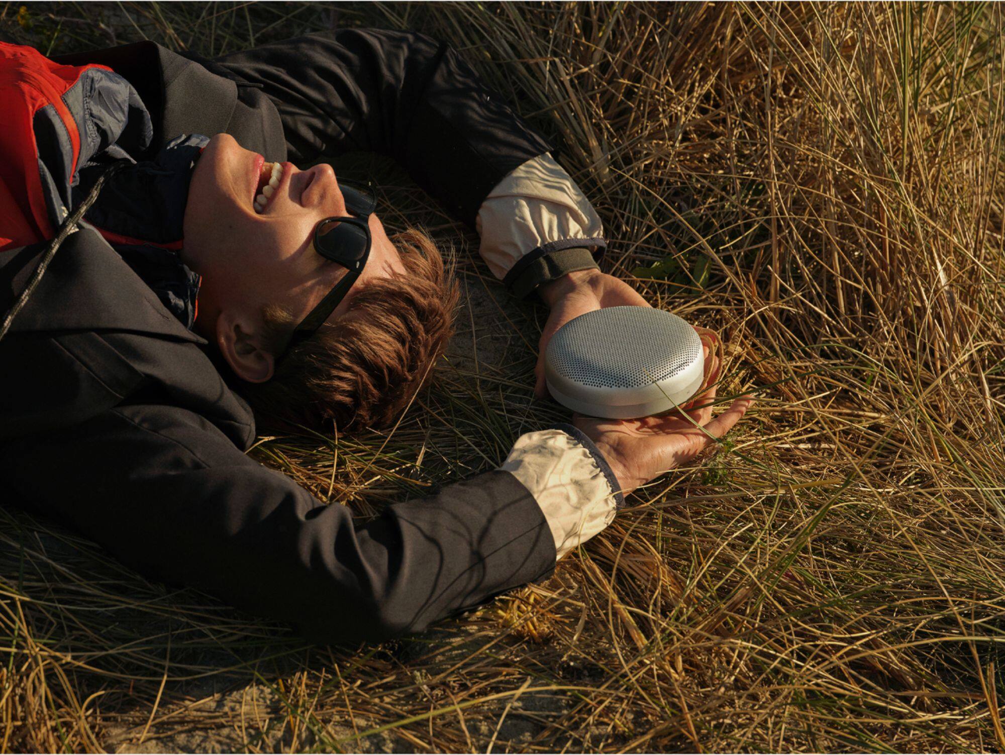 Alt View 17. Bang & Olufsen - Beosound A1 2nd Gen Portable Bluetooth Speaker with Voice Assist & Alexa Integration - Grey Mist.