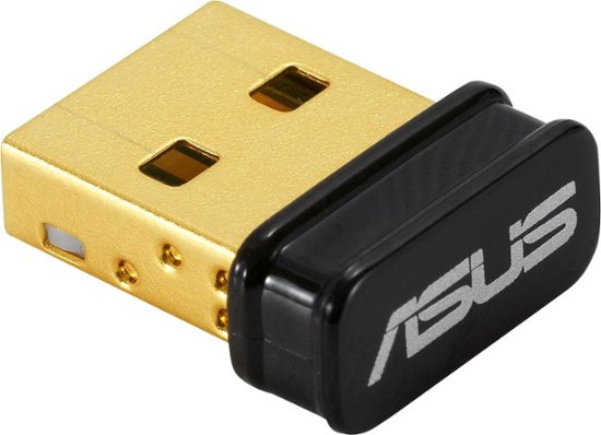 Front Zoom. ASUS - USBBT500 Bluetooth Smart Ready USB adapter - Black.