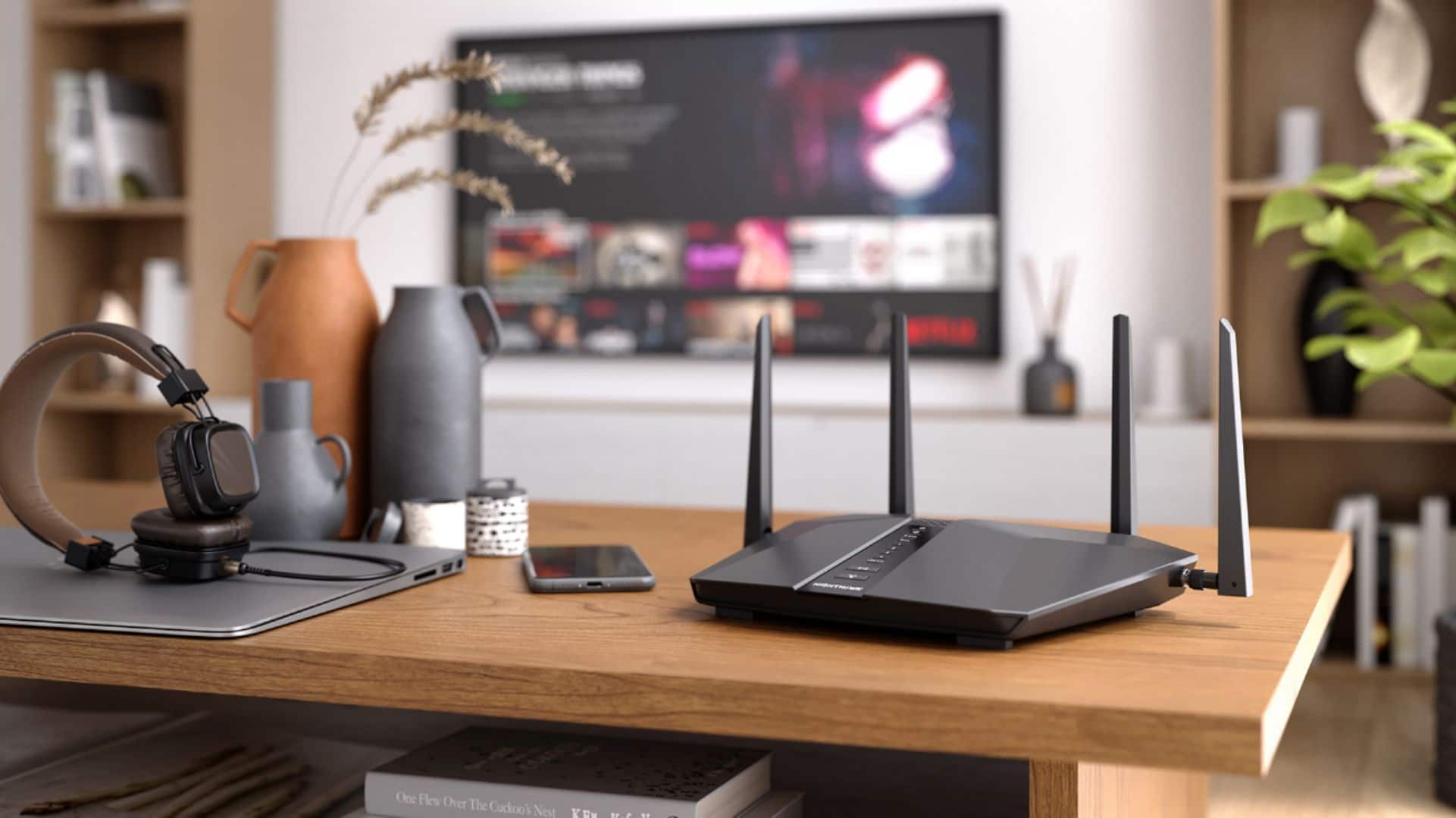 Alt View 11. NETGEAR - Nighthawk AX5200 WiFi 6 Router - Black.