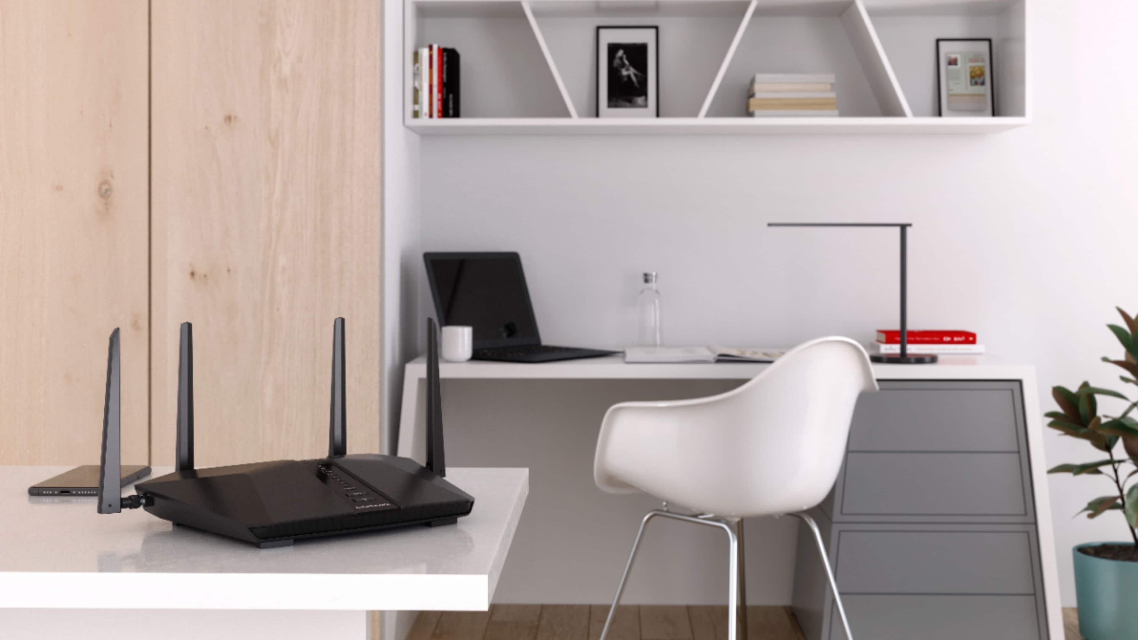 Alt View 12. NETGEAR - Nighthawk AX5200 WiFi 6 Router - Black.