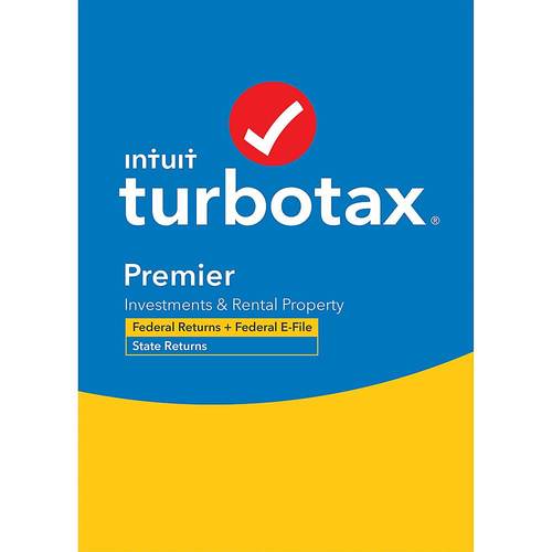 Intuit - TurboTax Premier Federal + E-File + State 2020 (1-User) - Mac, Windows
