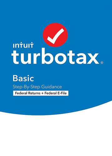 Intuit - TurboTax Basic Federal + Efile 2020 (1-User) - Mac, Windows
