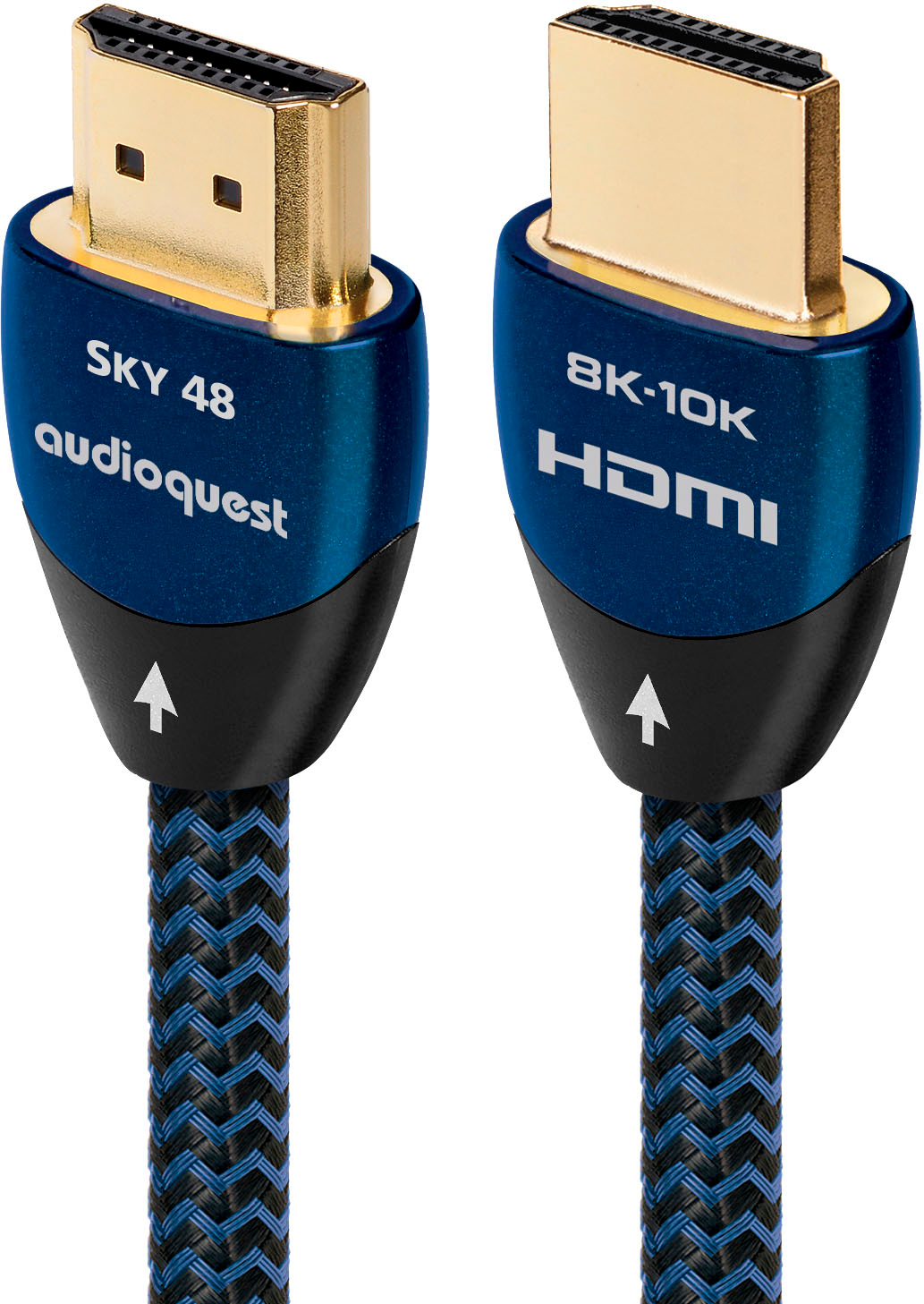 AudioQuest - Sky 7.5' 4K-8K-10K 48Gbps In-wall HDMI Cable - Blue/Black