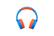 Front. JBL - Kids On-Ear Wireless Headphones - Blue.