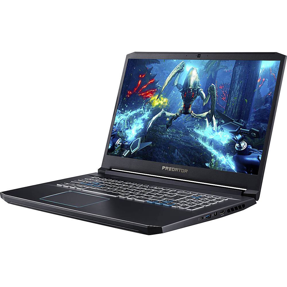 Angle View: Acer - Predator Helios 300 17.3" Refurbished Gaming Laptop - Intel Core i7 - 16GB Memory - 512GB Solid State  - Black