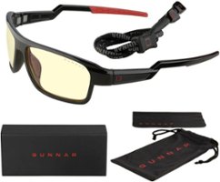 GUNNAR Gaming Glasses - Lightning Bolt 360, Edition - GUNNAR - Onyx/ Amber - Front_Zoom