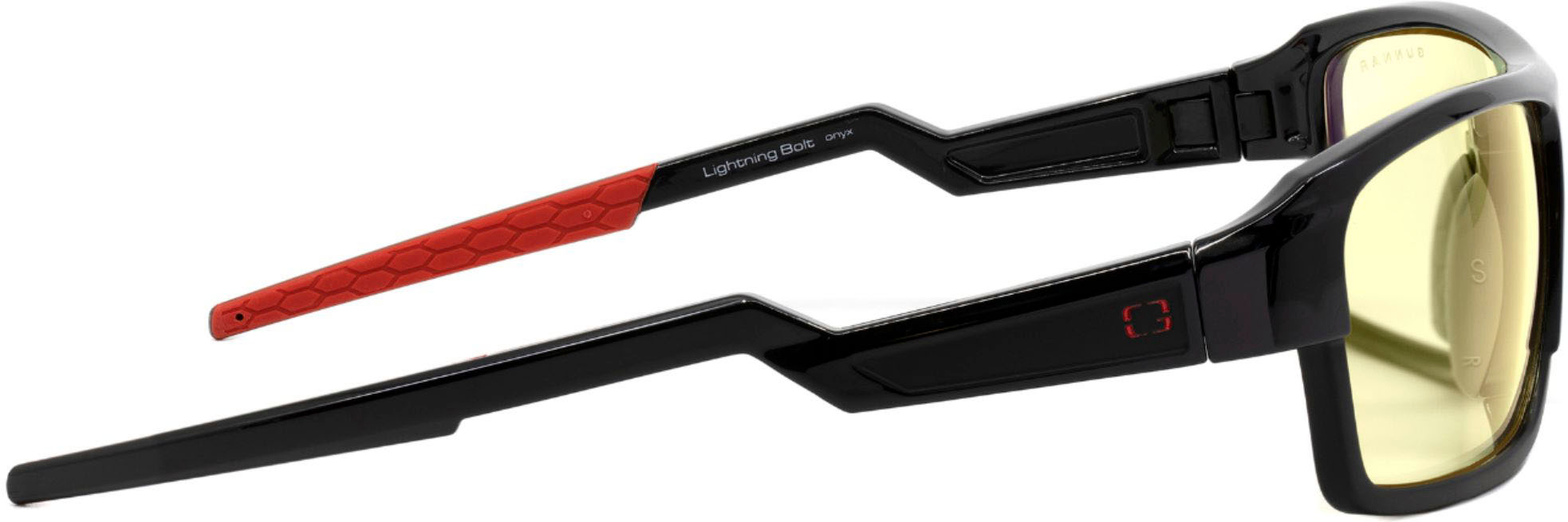 Left View: GUNNAR - Gaming Glasses for Kids Age 12+  MOBA Razer Edition Onyx - Onyx