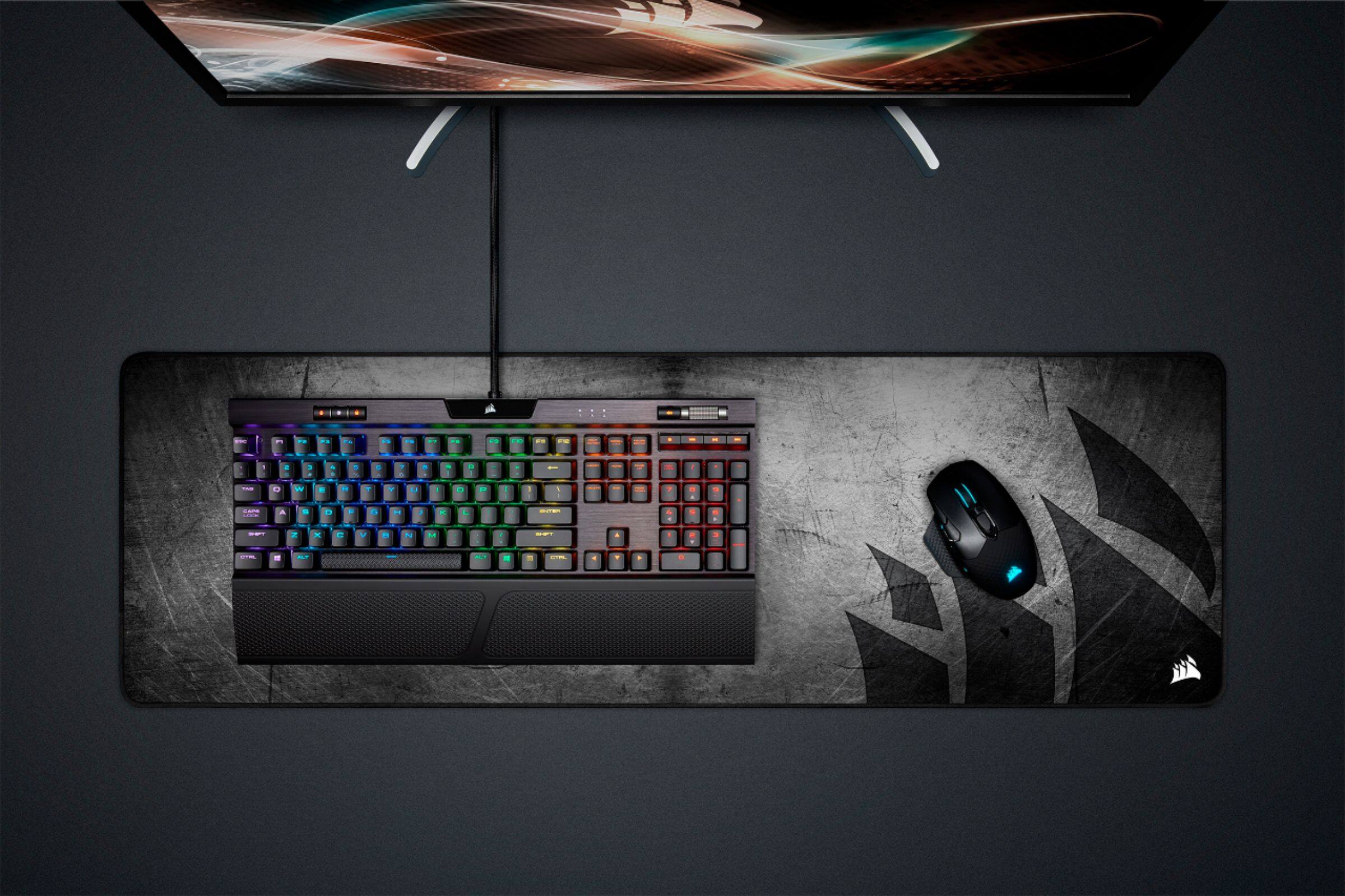 Alt View 19. CORSAIR - MM300 PRO Gaming Mouse Pad with Premium Spill-Proof Cloth - Extended - Black.