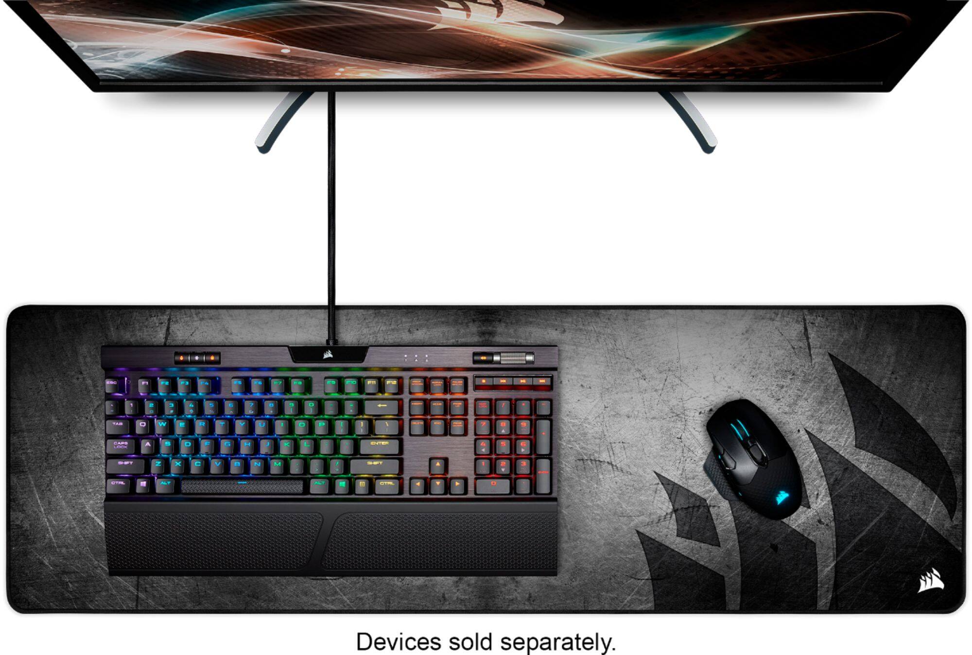 Alt View 28. CORSAIR - MM300 PRO Gaming Mouse Pad with Premium Spill-Proof Cloth - Extended - Black.