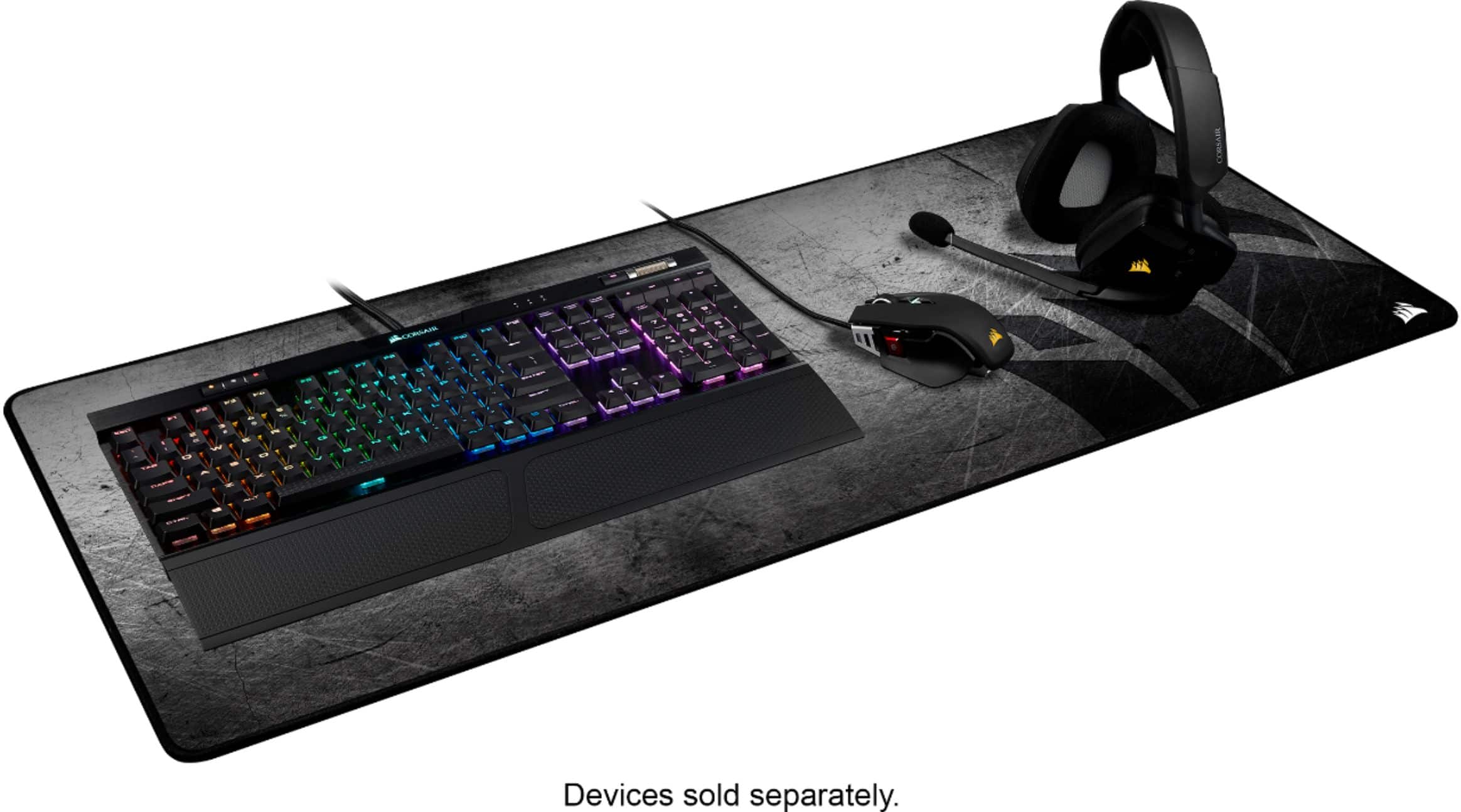 Alt View 13. CORSAIR - MM350 PRO Premium Spill-Proof Cloth Gaming Mouse Pad – Extended XL - Black.