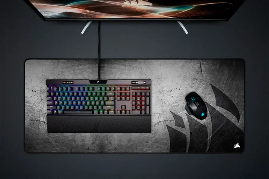 Alt View 18. CORSAIR - MM350 PRO Premium Spill-Proof Cloth Gaming Mouse Pad – Extended XL - Black.