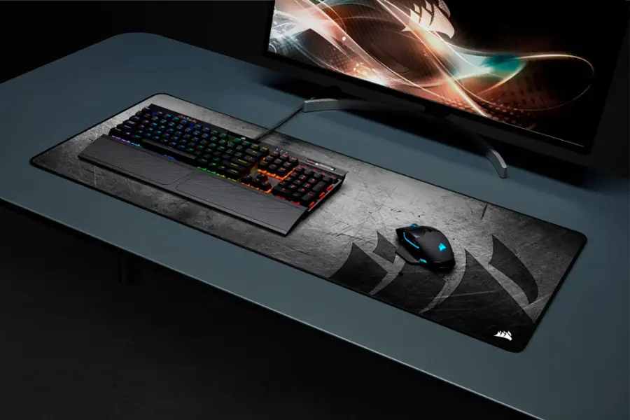 Alt View 20. CORSAIR - MM350 PRO Premium Spill-Proof Cloth Gaming Mouse Pad – Extended XL - Black.