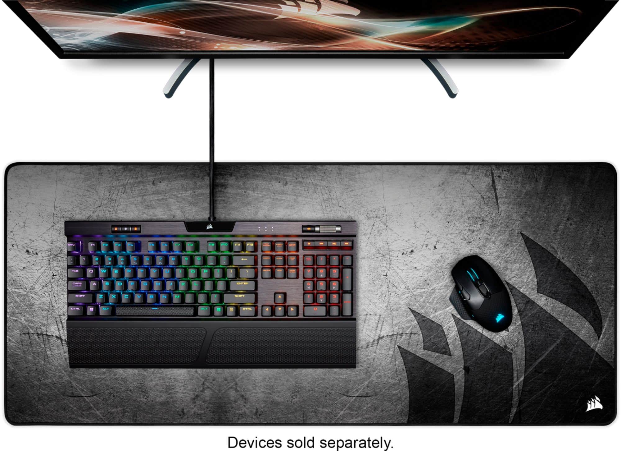 Alt View 25. CORSAIR - MM350 PRO Premium Spill-Proof Cloth Gaming Mouse Pad – Extended XL - Black.