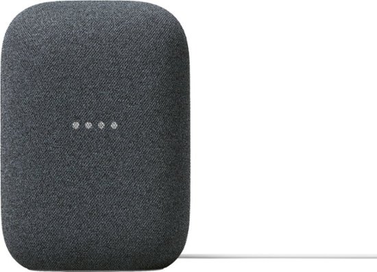 Front. Google - Nest Audio - Smart Speaker  - Charcoal.