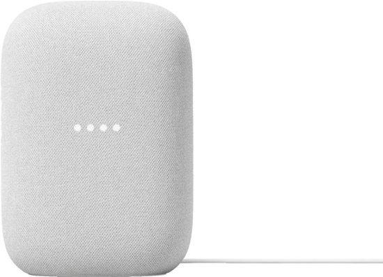 Front Zoom. Google - Nest Audio - Smart Speaker - Chalk.