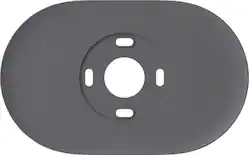 Google - Nest Thermostat Trim Kit - Charcoal - Front_Zoom