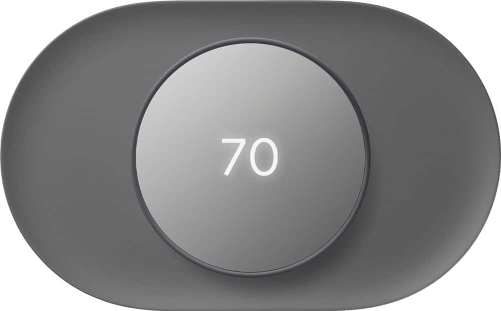 Alt View 12. Google - Nest Thermostat Trim Kit - Charcoal.
