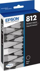 Epson - T812 Standard Capacity Ink Cartridge - Black - Front_Zoom