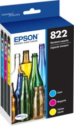 Epson - T822 3 - Pack Standard Capacity Multi Ink Cartridges - Front_Zoom