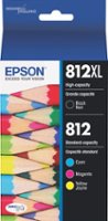 Epson - T812XL/T812 4-Pack High-Yield Standard Capacity Ink Cartridges - Front_Zoom