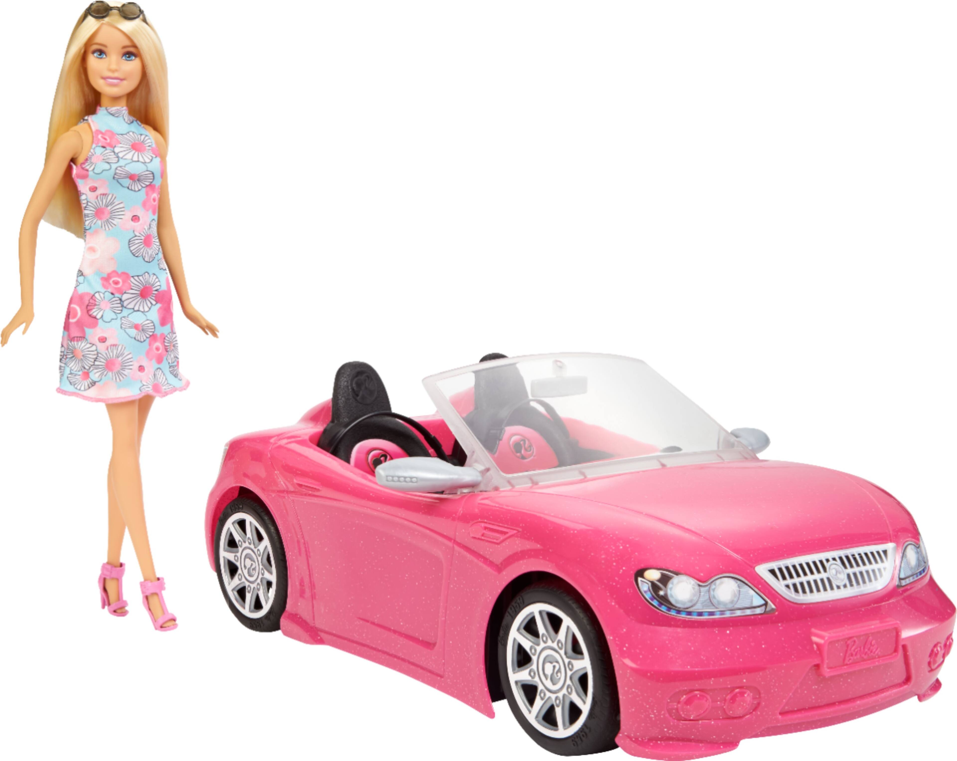 Alt View 11. Mattel - Barbie Doll with Convertible - Pink.